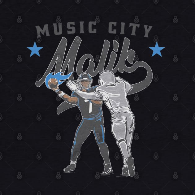 Malik Willis Music City by Chunta_Design